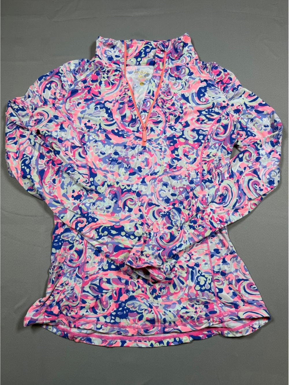 Lilly Pulitzer Luxletic printed quarter zip pullover size S